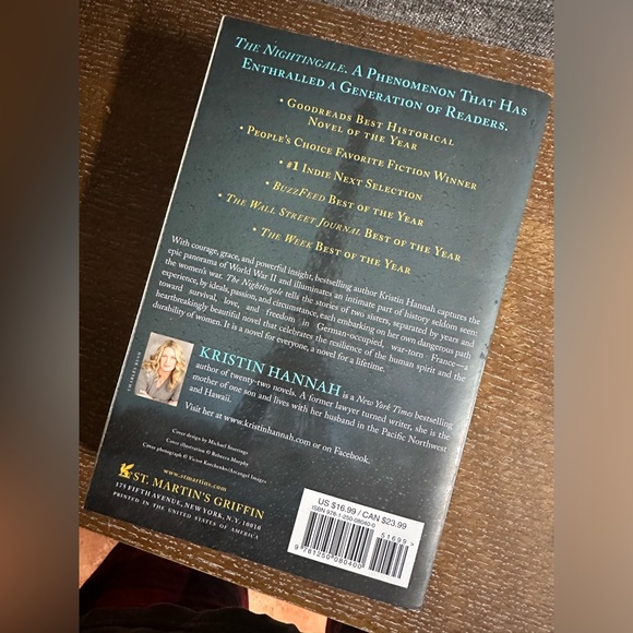 The Nightingale
Kristin Hannah - Book - Picture 2 of 2